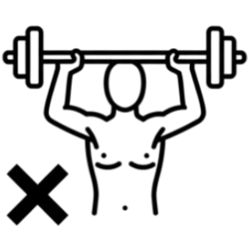 Avoid raising your arms overhead and lifting heavy objects during the first week.