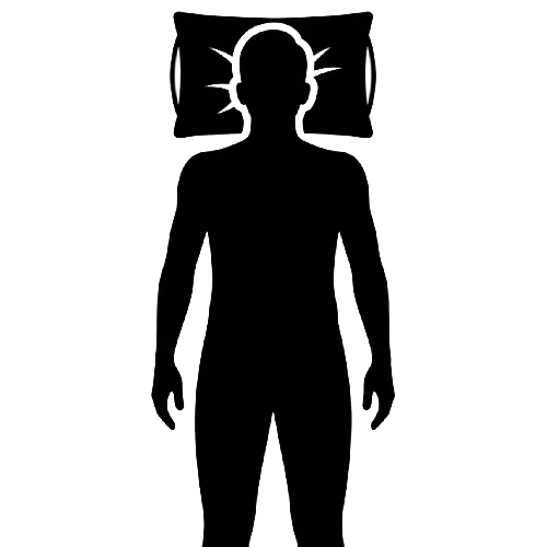 During the first month, try to sleep on your back as much as possible.